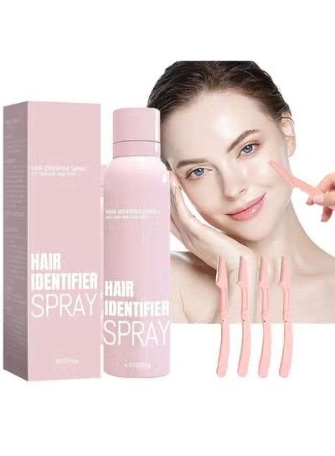 EELHOE Hair Identifier Spray, Dermaplaning Tool for Face, Skin Body Hair Identifying Spray, Hair Identifier Spray for Face Dermaplaning 114g - Image 1